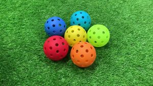 12 Packs 40 Holes Outdoor Pickleball Balls for Outdoor Courts Stronger And Long Lasting Ball High Quality Bright Color