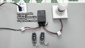 433Mhz Wireless Remote Control Switch DC 12V 24V 36V 48V 72V Outdoor Waterproof 30A Relay Module 50m Control Range for LED Pump