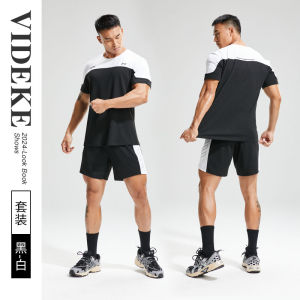 Witker 2025 American Style Quick Dry Fitness Summer Breathable Men Casual Running Training Short Sleeve Sports Suit 3899