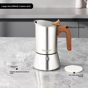 MONGDIO | Stainless Steel Moka Coffee Pot Espresso Extraction Drip Coffee Pot