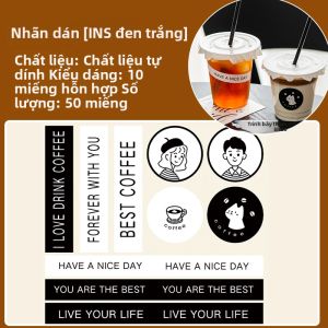 MEIDI | Cốc Dùng Một Lần Màu Đen Có Nắp Cho Mua Mang Đi