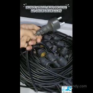 50M 50F Kabel Fitting Gantung 50 METER 50 Lampu Gantung CAFE TAMAN LED Outdoor E27 KAFE DEKORASI 50M