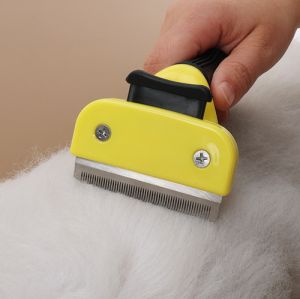 HATELI Dog Brush Cat Hair Care Grooming Accessories Supplies Pet Hair Remover Knotting Comb Large Animal Dogs Short Hair Thinning Hair