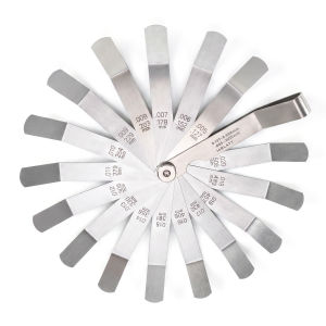CNSPEED Feeler Measuring Tool Feeler Gauge Curved Gauge Stainless Steel Feeler Gauge Ruler Welding Inspection Tool 0.05-1.00mm