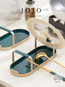 Luxurious Multi-layer Kitchen Storage Rack Mr. Grocerys Pot Lid Holder Turner Stand Drainage Kitchenware Organizer