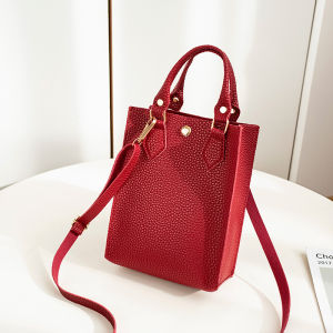 กระเป๋าสะพายข้างลายมะพร้าวสไตล์ลำลองสำหรับผู้หญิง กระเป๋าถือแบบสะพายข้างขนาดเล็ก กระเป๋าใส่โทรศัพท์มือถือ กระเป๋าสะพายข้างแบบสะพายข้างแบบลำลอง