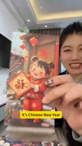 2025 New Creative Personalized Red Envelope Guochao Fuwa Cute Cartoon Spring Festival New Years Eve