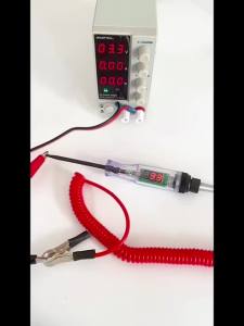 Bút Thử Mạch Điện Tử Ô Tô Hiển Thị Kỹ Thuật Số Phạm Vi Điện Áp DC 6V-90V Dụng Cụ Kiểm Tra Điện Áp Xe Hơi Xe Tải Phục Vụ Nhu Cầu Chẩn Đoán