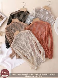 ZISU | Lace Fashionable Womens Innerwear Long Sleeve High Neck