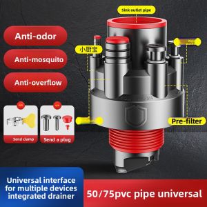 SUNINLIFE | Multi-Function Drain Connector with Anti-Backflow for Kitchen Sink