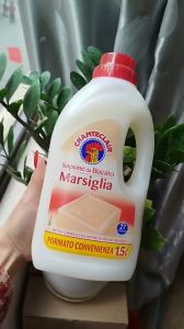 Nước xà phòng giặt tẩy trắng quần áo gà trống Chanteclair Marseille Ý 1.5L