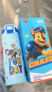 Paw Patrol Co-Branded Thermos Cup Straw Cup 2025 New Style High-Value Portable Student School Dedicated Children Water Cup