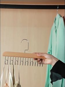 Móc Gỗ Treo Đồ Đa Năng 8 Móc Xoay 360 Độ Tiết Kiệm Không Gian - Móc Treo Thắt Lưng Đồ Lót