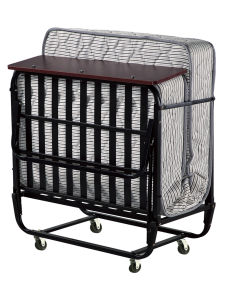 Luxury Hotel Extra Bed Foldable Single Person Bed Portable 1.2m Size Metal Frame Spring Mattress for Public Use Balcony Leisure