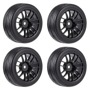 1.9 Inch 64mm RC Car Rubber Wheels Tires 12mm Hex Rims for WLtoys 144001 Sakura D3 D4 Tamiya TT02 1/10 1/12 1/14 RC Drift Racing