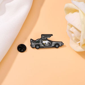 Cartoon Cool Sport Car Enamel Pin Science Fiction Movies Inspired Vehicle Badges On Backpack Jacket Lapel Brooches Jewelry Gift