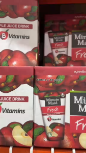 Minute Maid Fresh Apple Juice Drink 180ml x 10 Pack with B Vitamins - Convenient Individual Portions for Home School Work