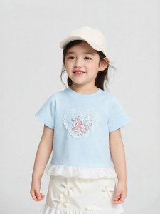 Balabala | Áo Thun Tay Ngắn Thiết Kế IP Little Pony Cho Bé Gái