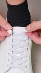 COSYLEE | 8mm No Tie Shoe Laces Press Lock Shoelaces Without Ties Elastic Laces Sneaker Kids Adult Widened Flat Shoelace for Shoes