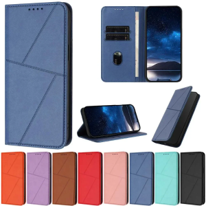 Luxury Leather Flip Wallet Case for Samsung Galaxy A42 A41 A40 A9 A8 A7 A6 A5 A3 Plus 2018 2017 Business Shockproof Card Slots Cover