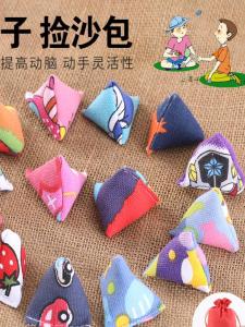 Triangle Sandbag Childrens Game Toy Rock Grabbing Parent-Child Play Nursery School Elementary School Outdoor Sports Leisure