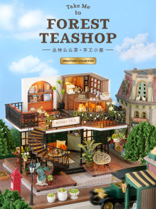 Cute Room DIY Wooden House Model Toy Vintage Handmade Construction Birthday Gift for Teenagers And Adults Male Or Female