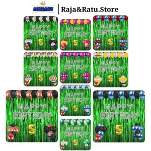 Paket Dekorasi Pesta Balon Happy Birthday Silver Set Dekor Ulang Tahun Tirai Hijau Simple