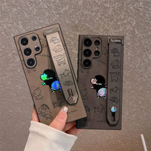 Samsung Galaxy s25ultra s23ultra s22ultra s24ultra thẻ laser bút chì màu vỏ điện thoại mới nhỏ với thiết kế máy ảnh bảo vệ có dây đeo cổ tay