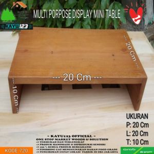 Meja Kecil Stand Display (P)20 (L)20cm (T)10cm Meja Minimalis Kayu