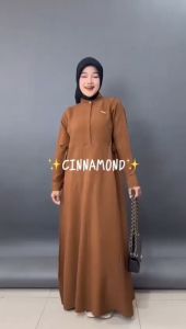 Dress Wanita Busui Bahan Lady Crush Kancing Depan Ukuran SMLXL Dress Yora Lady Crush Terbaru