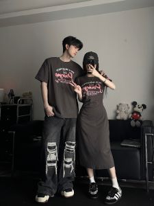 Couple Style T-Shirt Slim Skirt