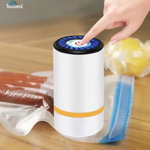 ปั๊มลมไฟฟ้า USB ชาร์จปั๊มสูญญากาศอัตโนมัติสำหรับอาหารสูญญากาศถุงปิดผนึกถุงเก็บแพ็คเครื่องอัดสูญญากาศ