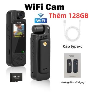 Camera Thể Thao Mini 2K WiFi Máy Ghi Video Kỹ Thuật Số Cầm Tay 13 Inch Camera Hồng Ngoại BodyCam Máy Quay Cảnh Sát Với Pin 150mAh