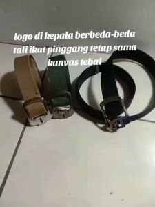 Ikat Pinggang Kanvas & Gesper Katun Pria & Wanita Termurah