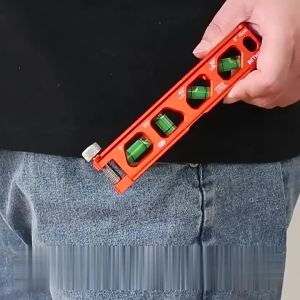 1Pc Mini High-precision Scale Level Ruler With Magnetic Pipeline Level Ruler For Leveling Measuring Marking and Cutting Tool