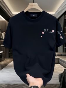 Export Big Sale ~ Withdraw Leak-Picking Heavy Weight Pure Cotton Short Sleeve Loose Casual Mens and Womens T-shirt Summer New Half Sleeve Tops