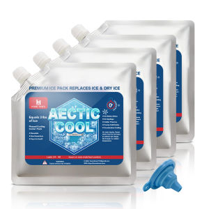 Home Times 4pcs Reusable Ice Packs for Cooler - Long Lasting Cold Freezer Packs for Coolers and Lunch BoxesCamping Gear