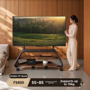 Brateck | Mobile Artistic Floor TV Stand 65-100 Inch