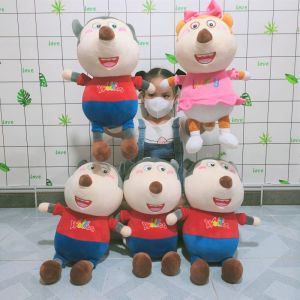 Thú bông Sói Wolfoo Lucy vải Miniso lông mịn cao cấp