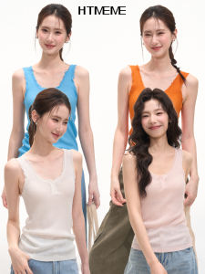 HTMEME | Linen Tencel Blend Sleeveless Knit Tank Top Summer