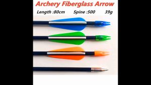 Cupid 12 Pcs Fiberglass Archery Arrow Fixed Point Bow Training Arrow 8mm