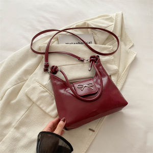 Korean Style Butterfly Knot Crossbody Bag Womens Fashionable Handbag Underarm Versatile Single Shoulder Satchel 2024 New Design