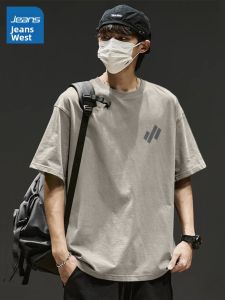 Jeanswest | Mens Summer Simple Loose Heavy Cotton T-Shirt