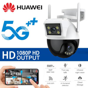 HUAWEI 5G CCTV Camera Connect Cellphone With Audio and Speaker Mini IP Security Camera Auto Tracking Night Vision Waterproof Alarm Surveillance CCTV Light Bulb Connect to CP Outdoor HD Wireless Two-Way Audio CCTV Camera