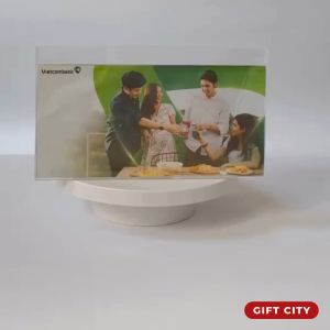 Biển tên chức danh kẹp vách ngăn kính bằng mica