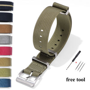 18mm 20mm 22mm High Quality Nylon Strap Watch Band for Omega for Seiko Military Casual Watchband Army Sport Bracelet Replace