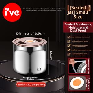 IVE | Stainless Steel Vacuum Storage Canister
