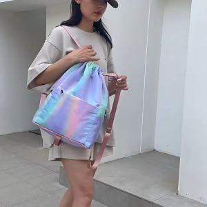 Ba lô du lịch Túi Duffel dây rút gấp gọn đi bộ đường dài nhẹ túi dây rút Túi đựng đồ tập thể dục HARAS HR375