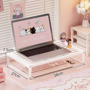 Raising Organizer Computer Monitor Stand Drawer