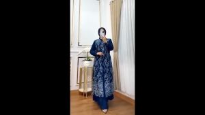 Gamis Brukat Terbaru Rahma Dres Bahan Ceruty Babydoll Mix Brokat Resleting Aktif Dan Kancing Aktif Dress Wanita Kondangan Kekinian Jumbo LD 100-130 CM Viral Mewah Elegant